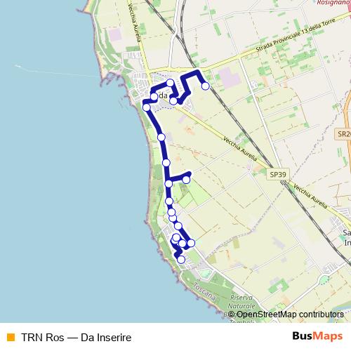 TRN Ros bus Line Map