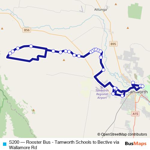S200 bus Line Map