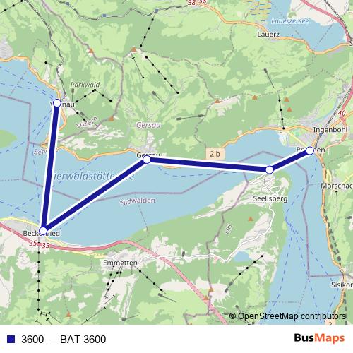 3600 ferry Line Map