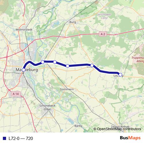 L72-0 rail Line Map