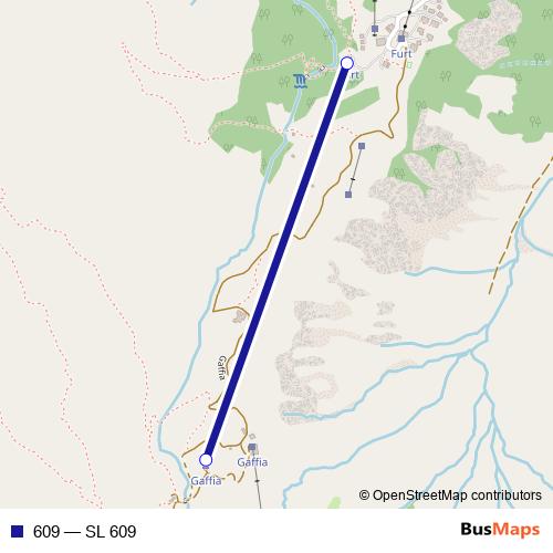 609 cable-car Line Map