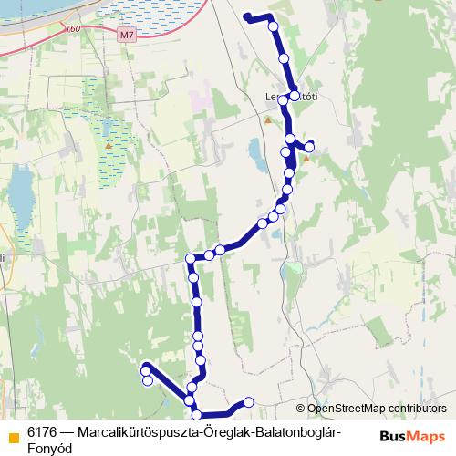 6176 bus Line Map