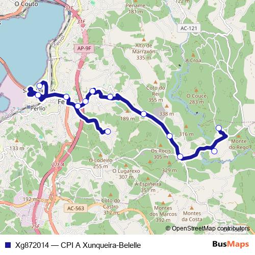 Xg872014 bus Line Map