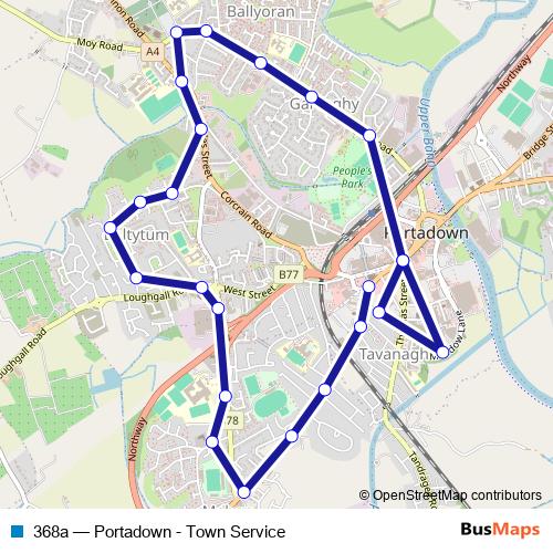 368a bus Line Map