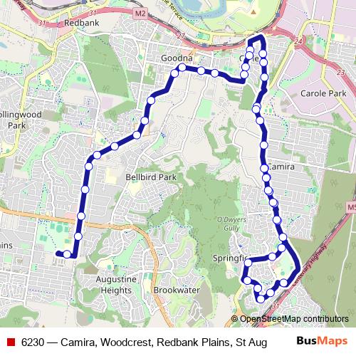 6230 bus Line Map