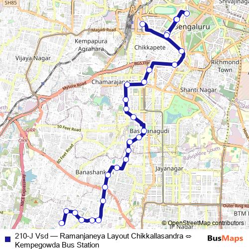 210-J Vsd bus Line Map