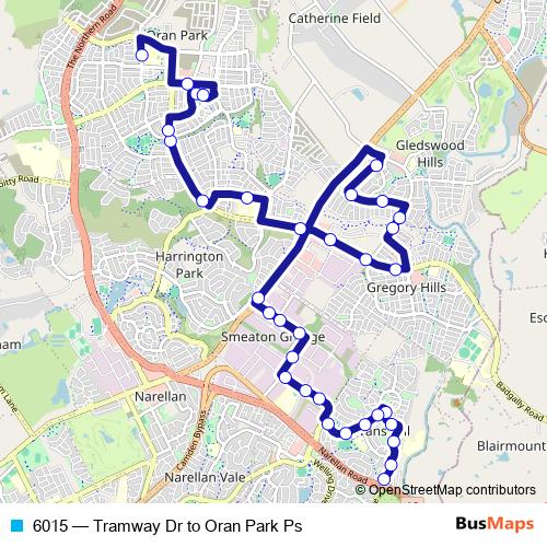 6015 bus Line Map