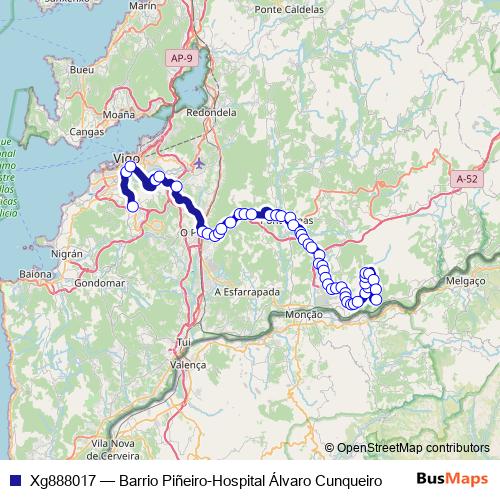 Xg888017 bus Line Map