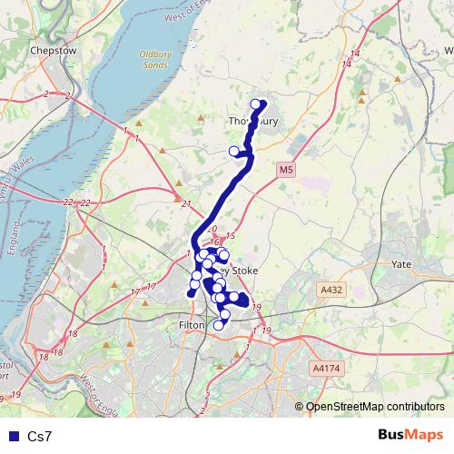 Cs7 bus Line Map