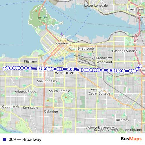 009 bus Line Map