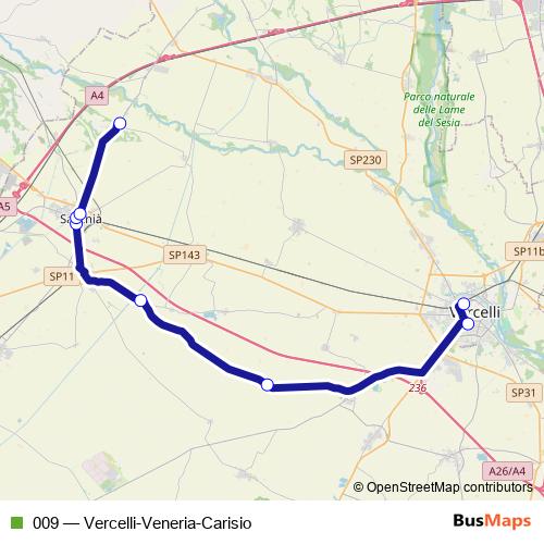 009 bus Line Map