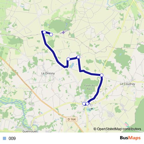 009 bus Line Map