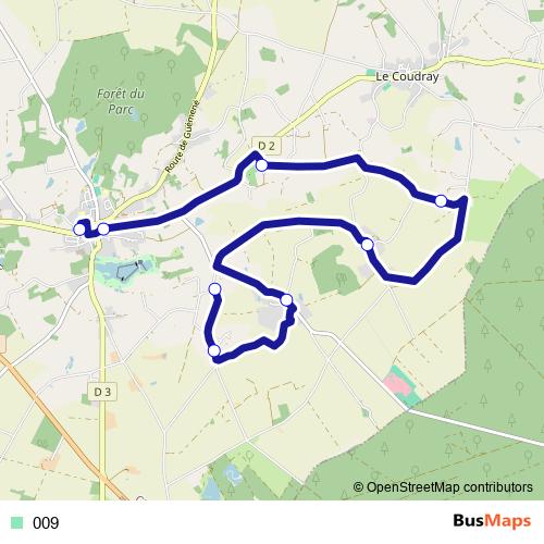 009 bus Line Map