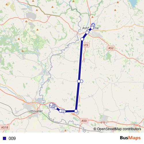 009 bus Line Map