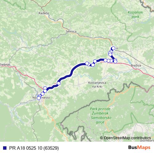 PR A18 0525 10 (63529) bus Line Map