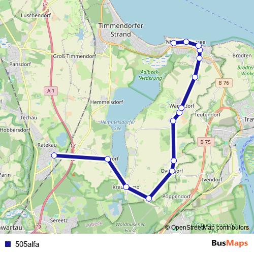 505alfa bus Line Map