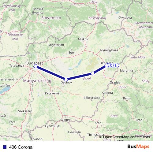 406 Corona rail Line Map