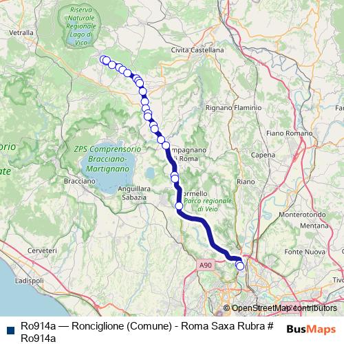 Ro914a bus Line Map