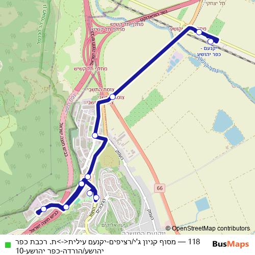 118 bus Line Map