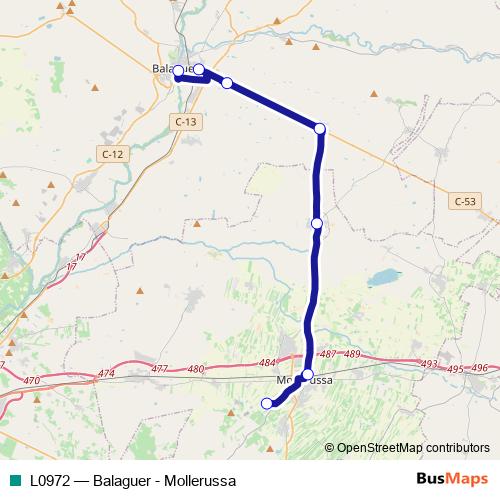 L0972 bus Line Map