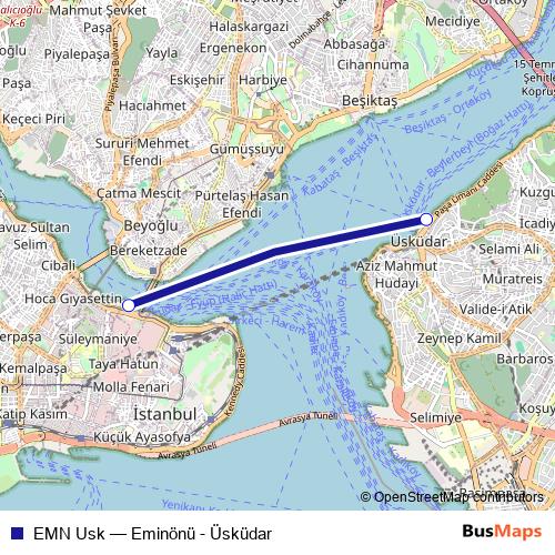 EMN Usk ferry Line Map