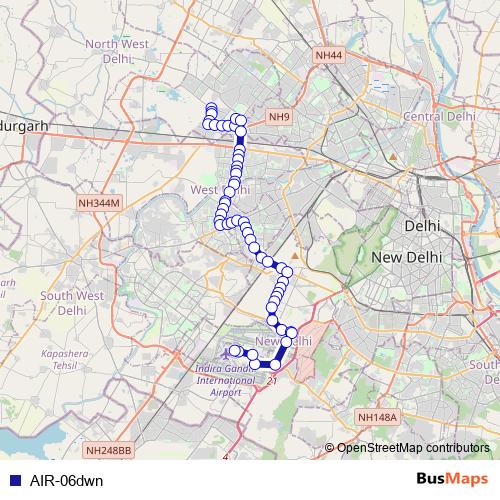 AIR-06dwn bus Line Map