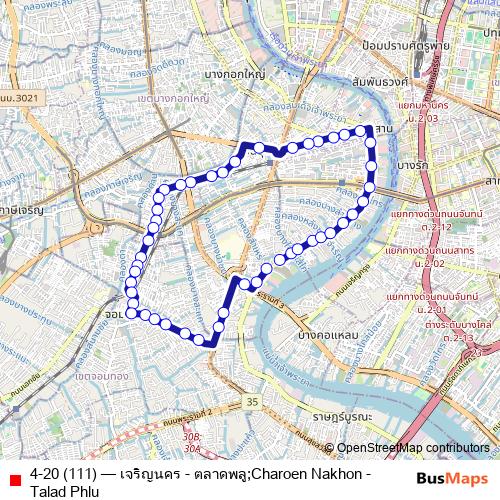 4-20 (111) bus Line Map