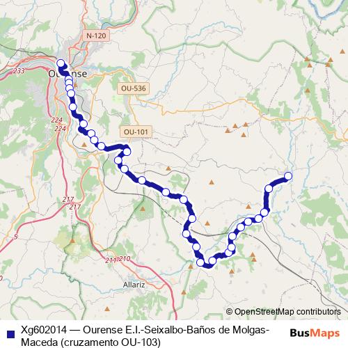 Xg602014 bus Line Map