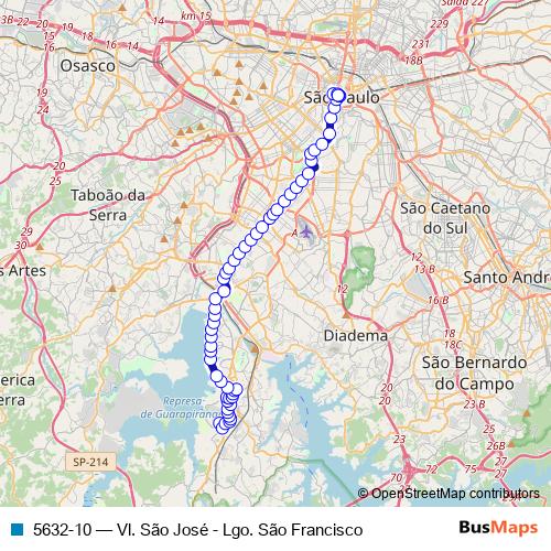 5632-10 bus Line Map