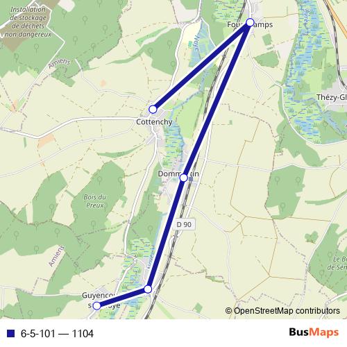 6-5-101 bus Line Map