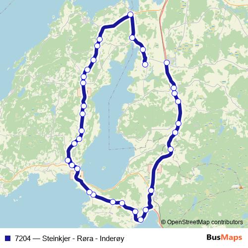 7204 bus Line Map