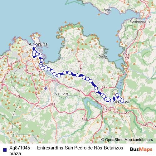 Xg871045 bus Line Map