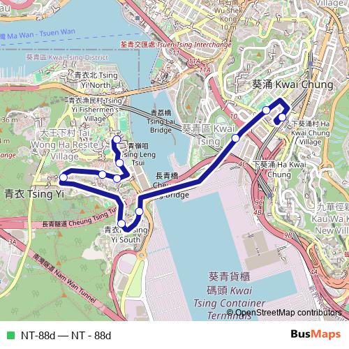 NT-88d bus Line Map