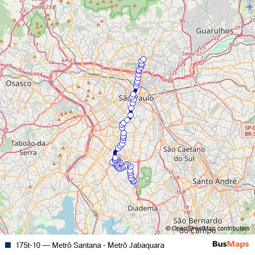 175t-10 bus Line Map