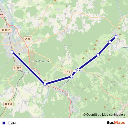 C24+ bus Line Map
