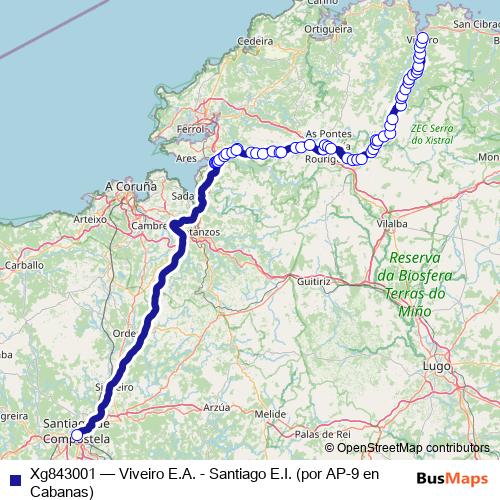 Xg843001 bus Line Map