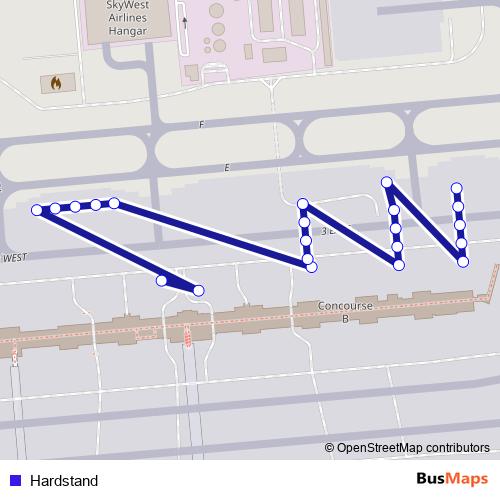 Hardstand bus Line Map