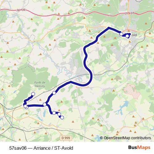 57sav06 bus Line Map