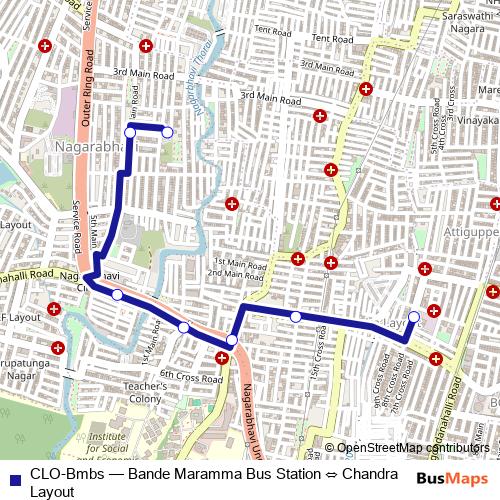 CLO-Bmbs bus Line Map
