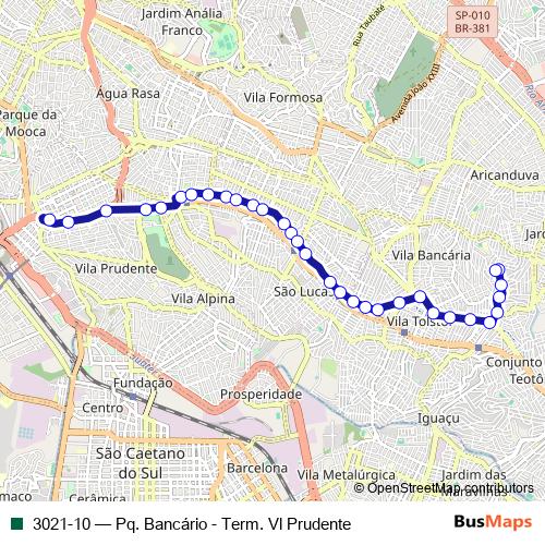3021-10 bus Line Map