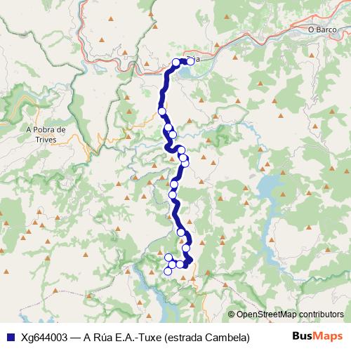 Xg644003 bus Line Map
