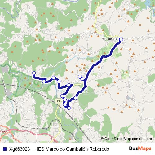 Xg863023 bus Line Map