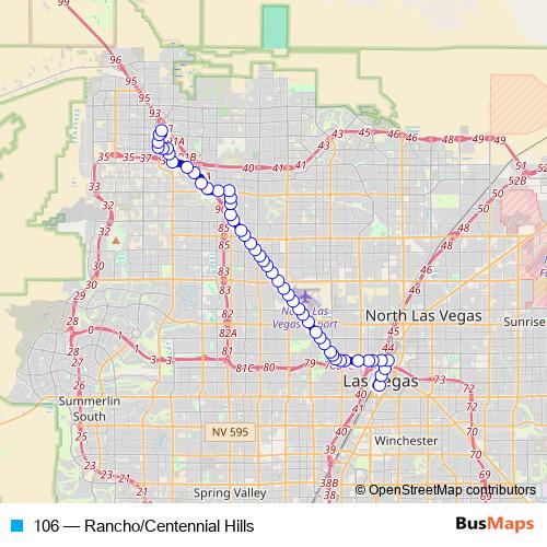 106 bus Line Map