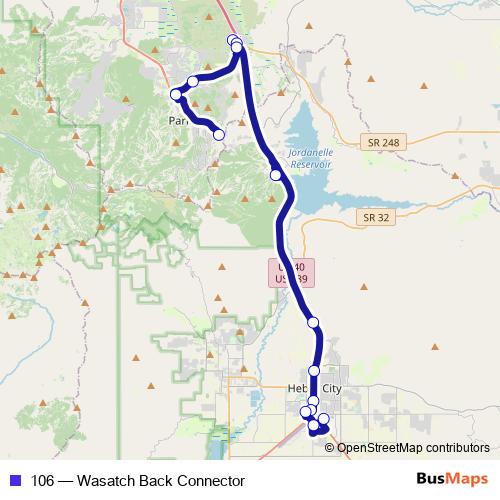 106 bus Line Map