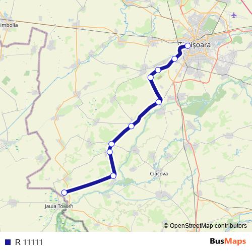 R 11111 rail Line Map