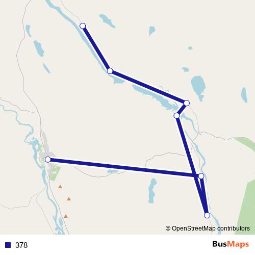 378 bus Line Map