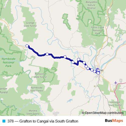 378 bus Line Map