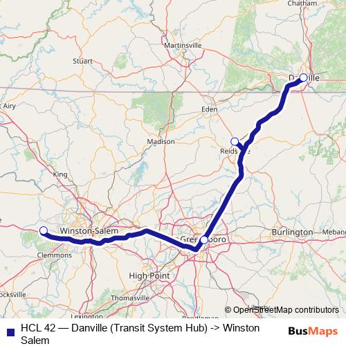 HCL 42 bus Line Map