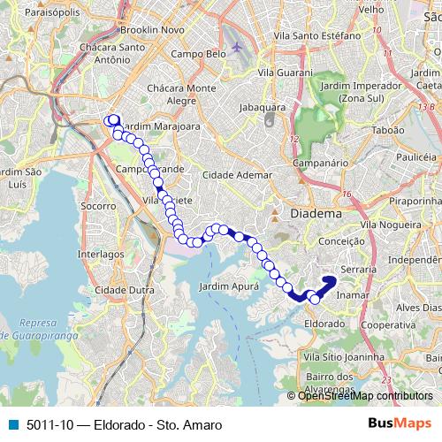 5011-10 bus Line Map