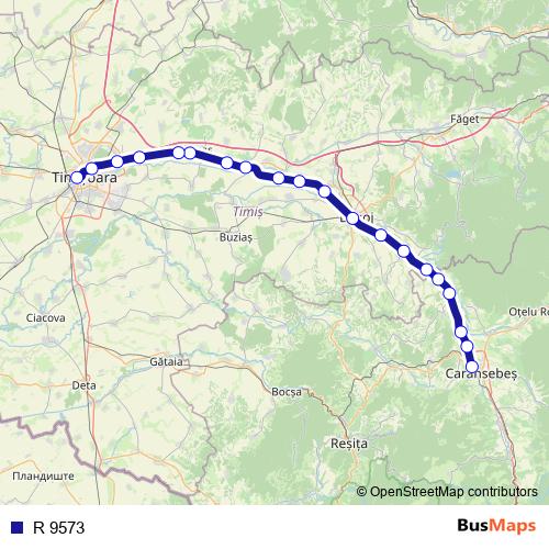 R 9573 rail Line Map